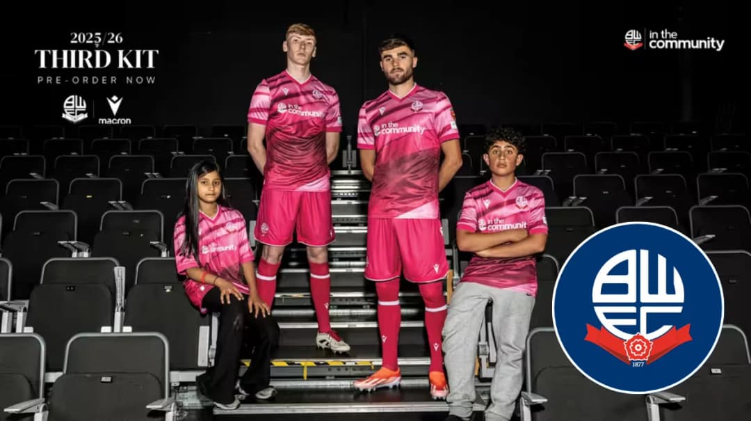 Bolton Wanderers Launch 2025/26 Macron Third Kit “Born To Perform”