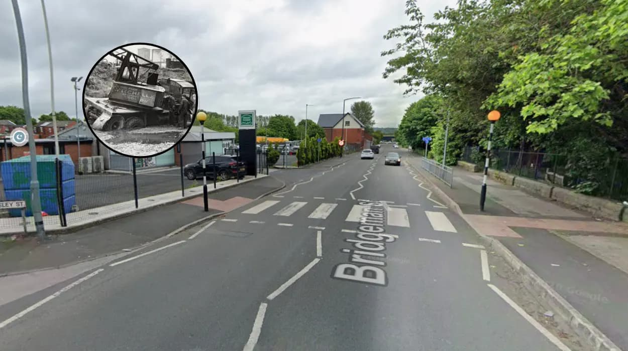 Mobile crane stuck on Bridgeman Street, Bolton 2026