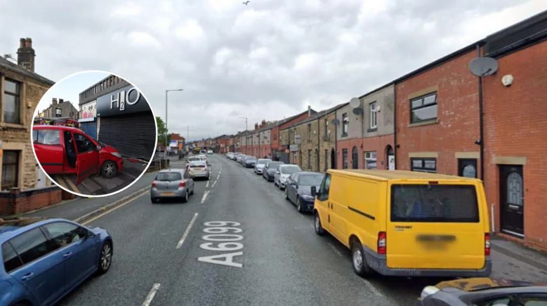 Woman Hospitalised in Bolton Shopfront Crash
