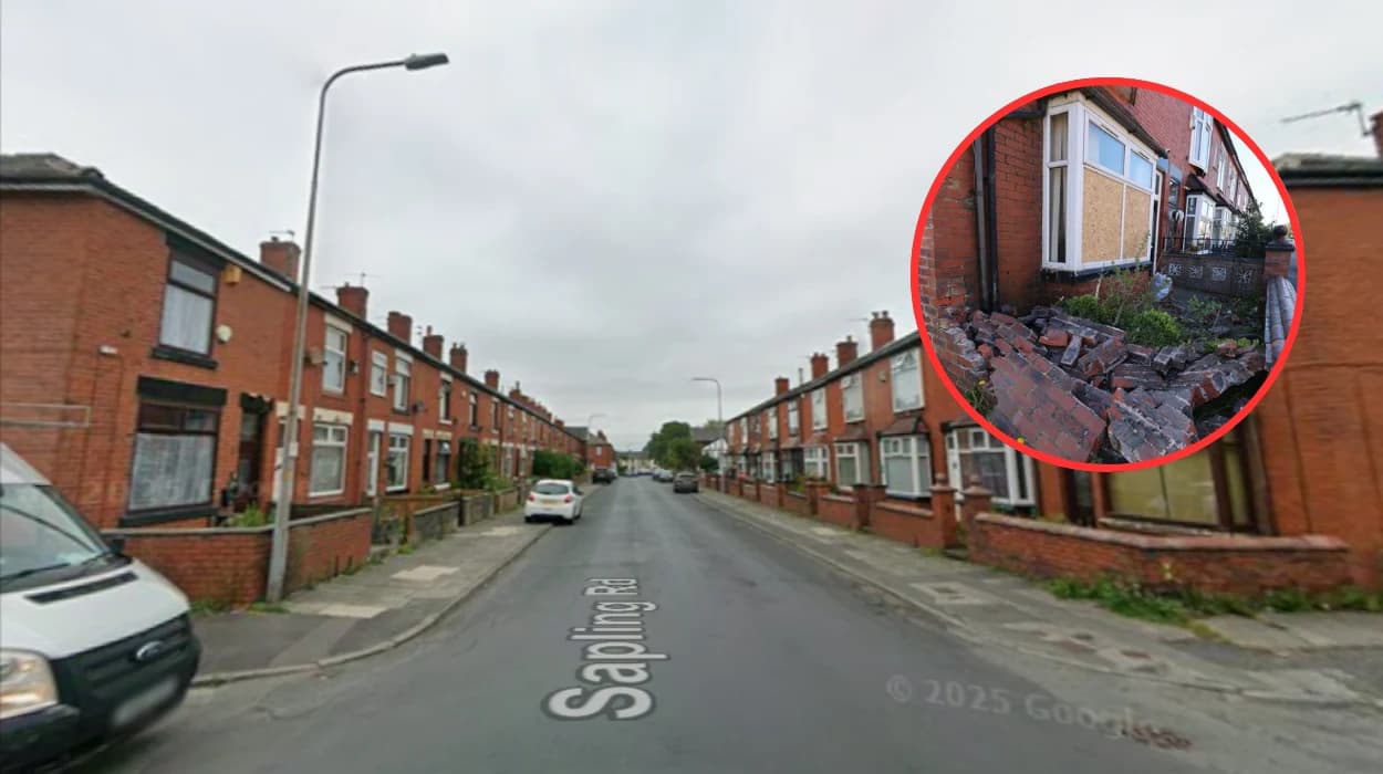 Bolton Sapling Road House Fire: Car Crashes Wall, Arson Probe, 2026