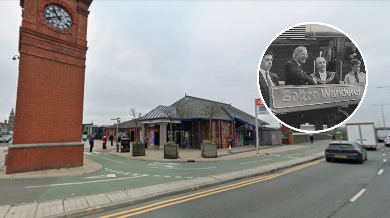 Bolton Wanderer: Class 47 47 813 Naming at Trinity Street, Bolton 1989