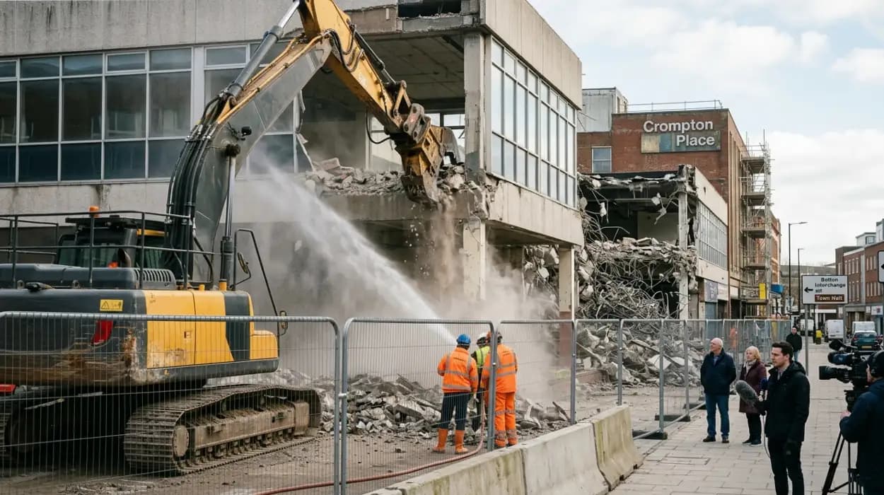 Crompton Place Demolition and Bolton Future Plans (Bolton Town Centre)