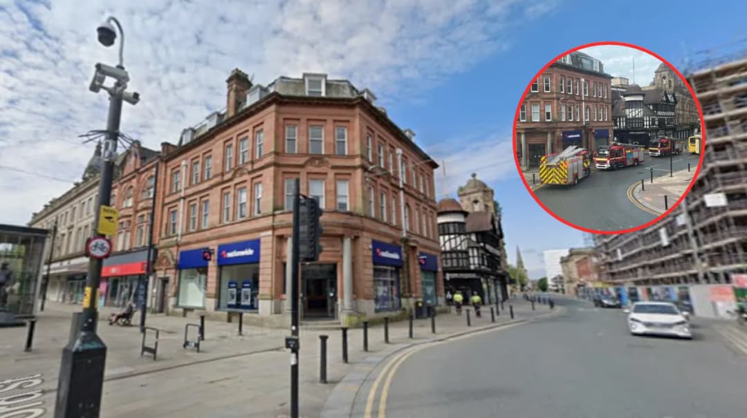 Three Fire Engines at Nationwide Deansgate Branch Bolton 2026