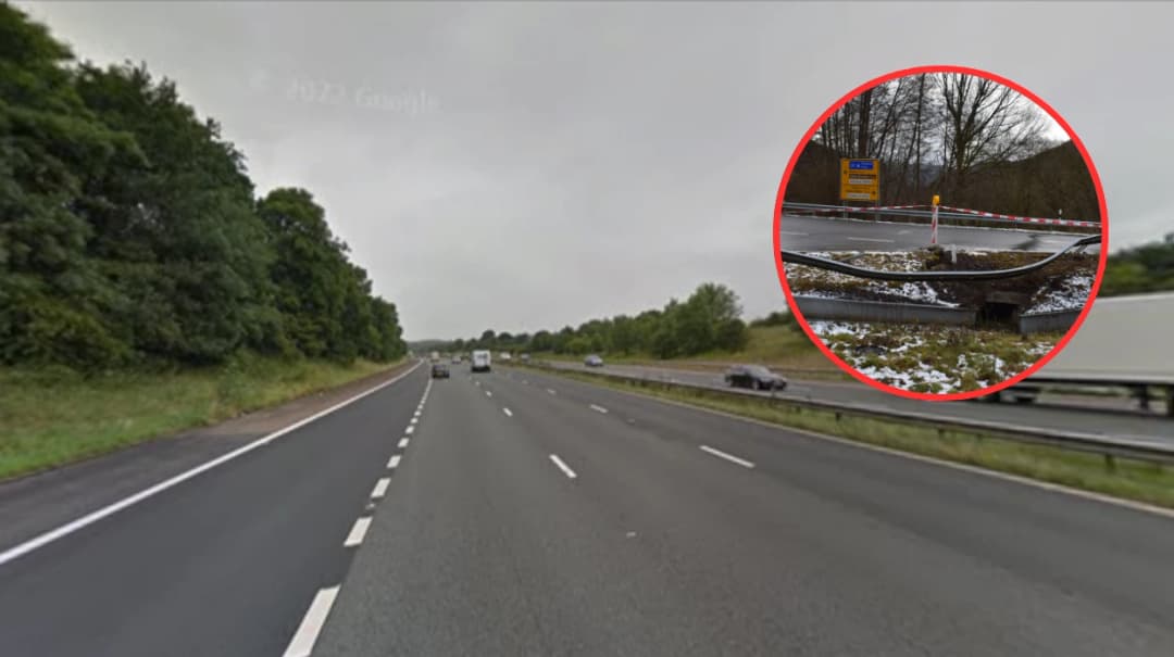 M61 Delays After Unreported Crash Damages Barrier Near Bolton 2026