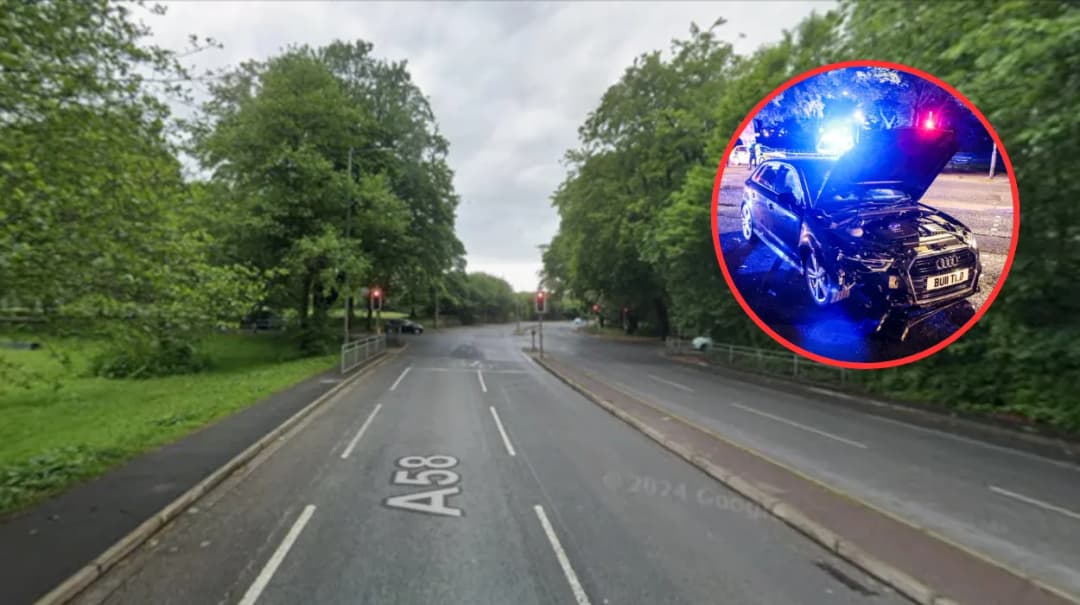 Six Hospitalised After Car Crash and Fire on Moss Bank Way, Bolton 2026