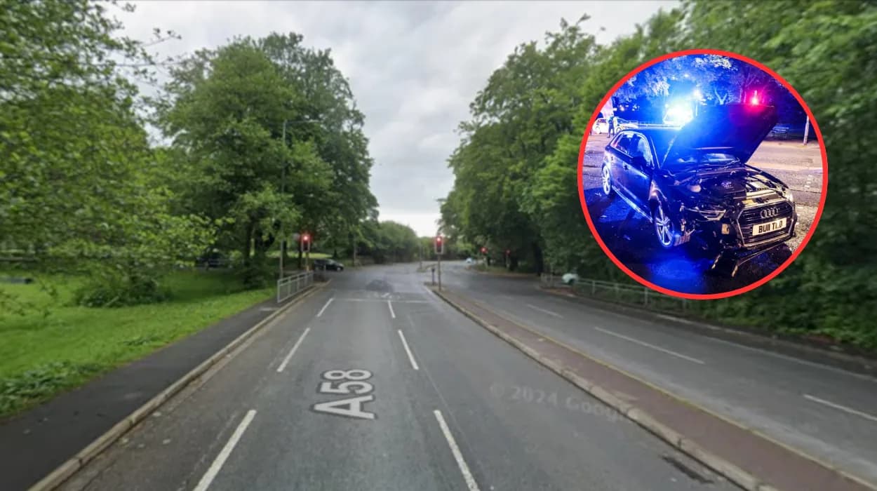 Six Hospitalised After Car Crash and Fire on Moss Bank Way, Bolton 2026