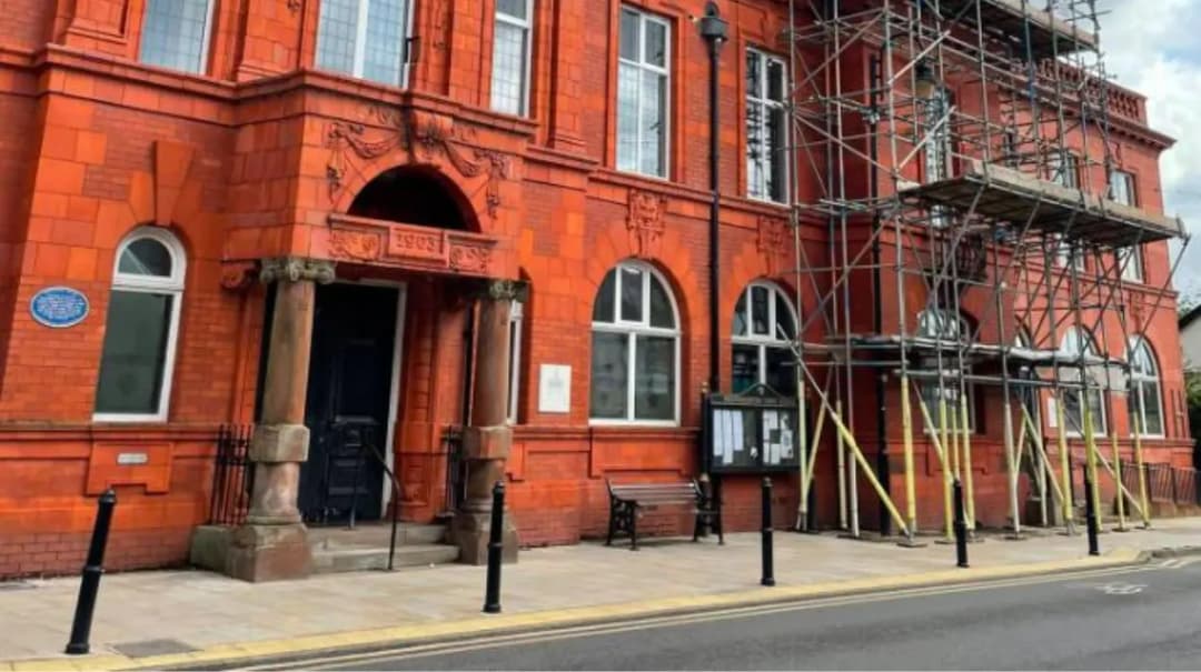 Work Resumes on Historic Westhoughton Town Hall, Westhoughton 2026