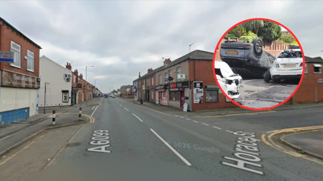Driver Reported After Three-Car Crash Injures Children on Halliwell Road, Bolton 2026