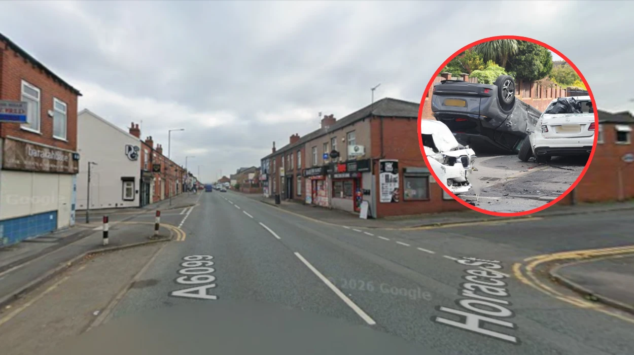 Driver Reported After Three-Car Crash Injures Children on Halliwell Road, Bolton 2026