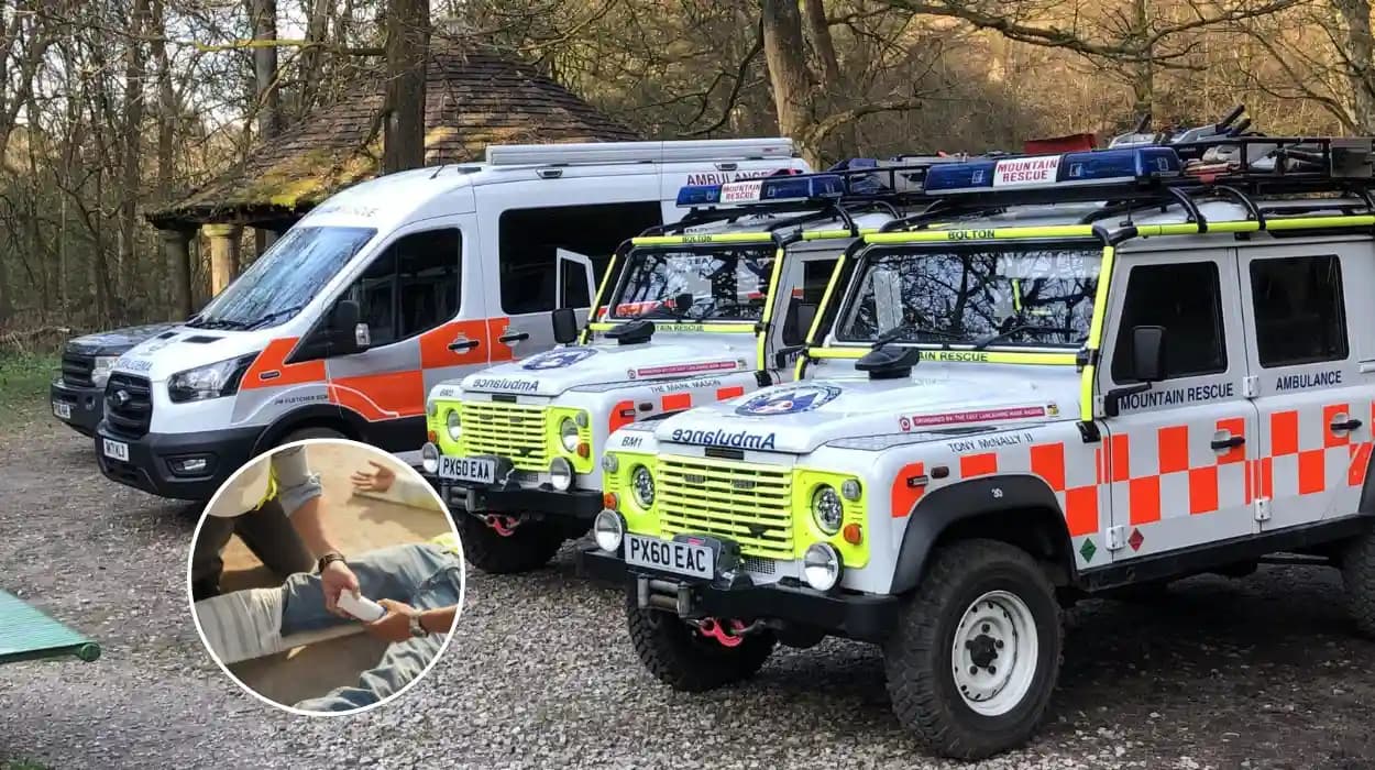 Bolton Mountain Rescue Team Saves Woman with Broken Leg Near Darwen