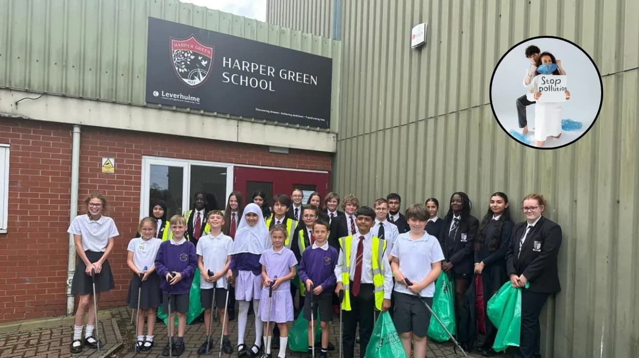 Bolton Schoolchildren Lead Park Clean-Up with Councillors and Volunteers